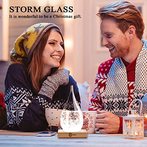 Sturmglas 3Dhome Kreatives Wassertropfen Glas Barometer zur Wettervorhersage