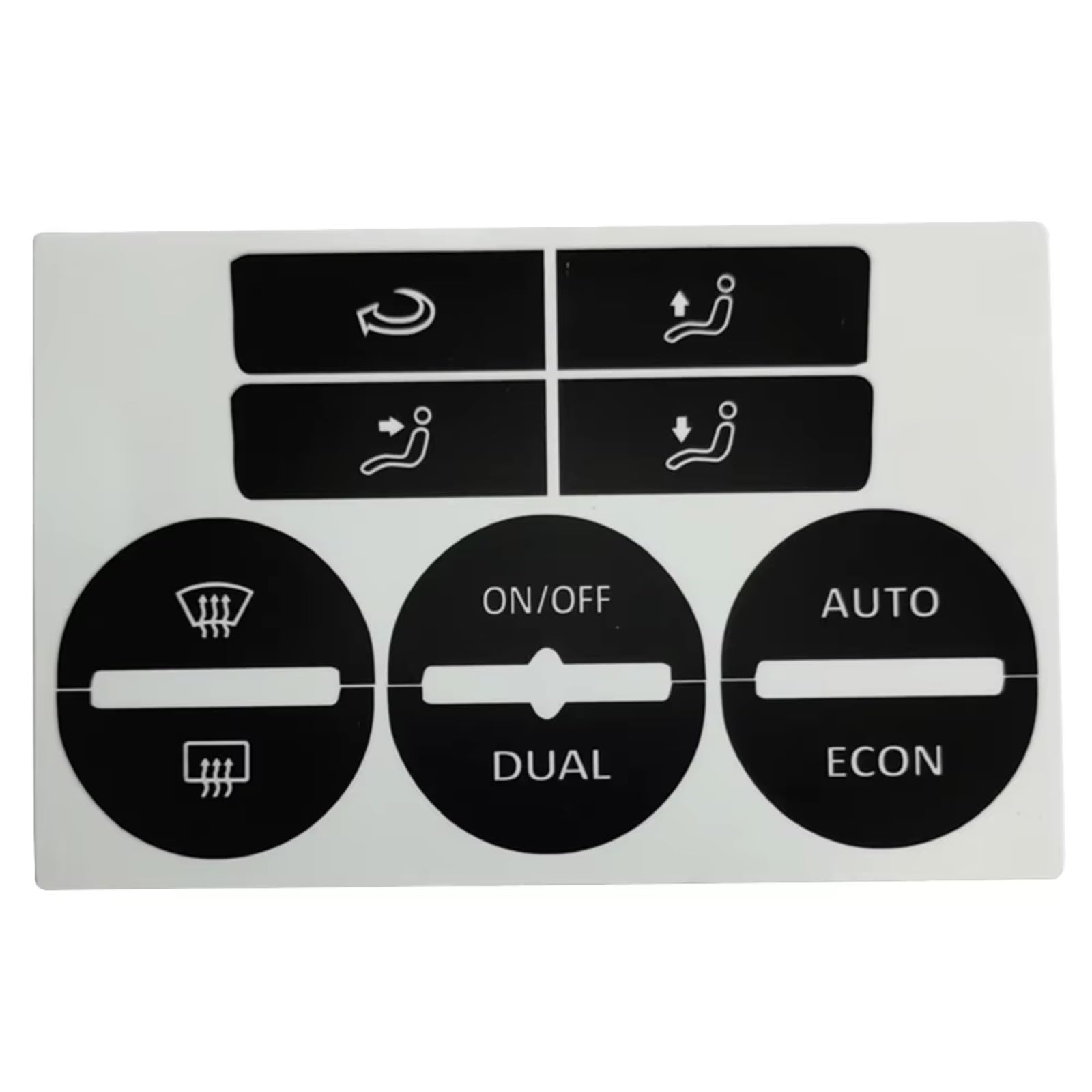 Car Switch Cover Compatible with Vw for Golf Mk5 2004 2005 2006 2007 2008 for Passat 2005-2010 Car Center Console AC Climate Control Button Worn Repair Decals Stickers Kit