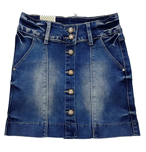Mädchen Stretch Mini Rock, Minirock, Jeansrock, Gr. 104,...