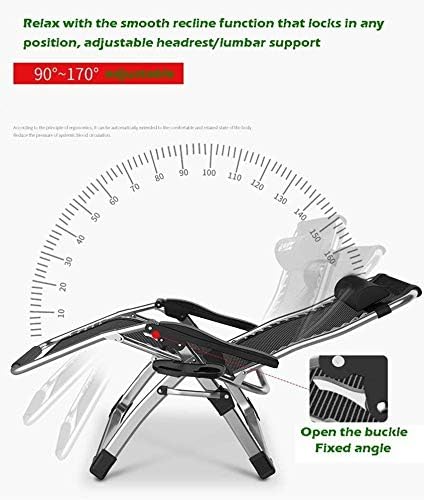 DQCHAIR Folding Sun Lounger recline function