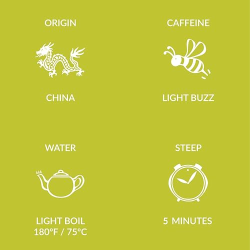 Miniatura 4 de Two Leaves and a Bud Tamayokucha Tea - Té verde de hoja entera en bolsitas ecológicas sin envolver, bolsa resellable, 50 sobres (paquete de 1)