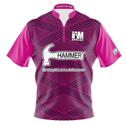 Logo Infusion Dye-Sublimated Bowling Jersey (Sash Collar) - I AM Bowling Fun Design 2005-HM - Hammer (Men's 2XL) Multicolored