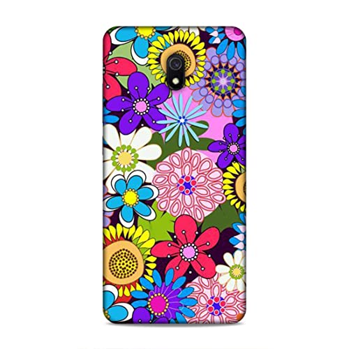 Image of Printed Mobile Back Hard Case Cover for Xiaomi Redmi 8A | Multi Flower, Colourful Flower, A-2182