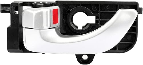 Manijas de puerta interiores de repuesto para el lado del pasajero delantero para Hyundai Sonata 2005-2008, color plateado