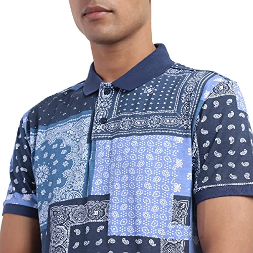 Image of Levi's Men's Regular Fit Printed Polo T-Shirt