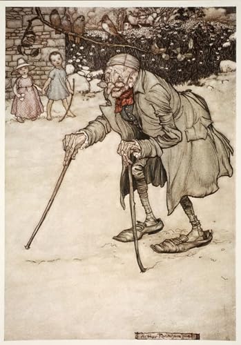 Tableau toile salon vintage peinture Arthur Rackham pour bureau élégant