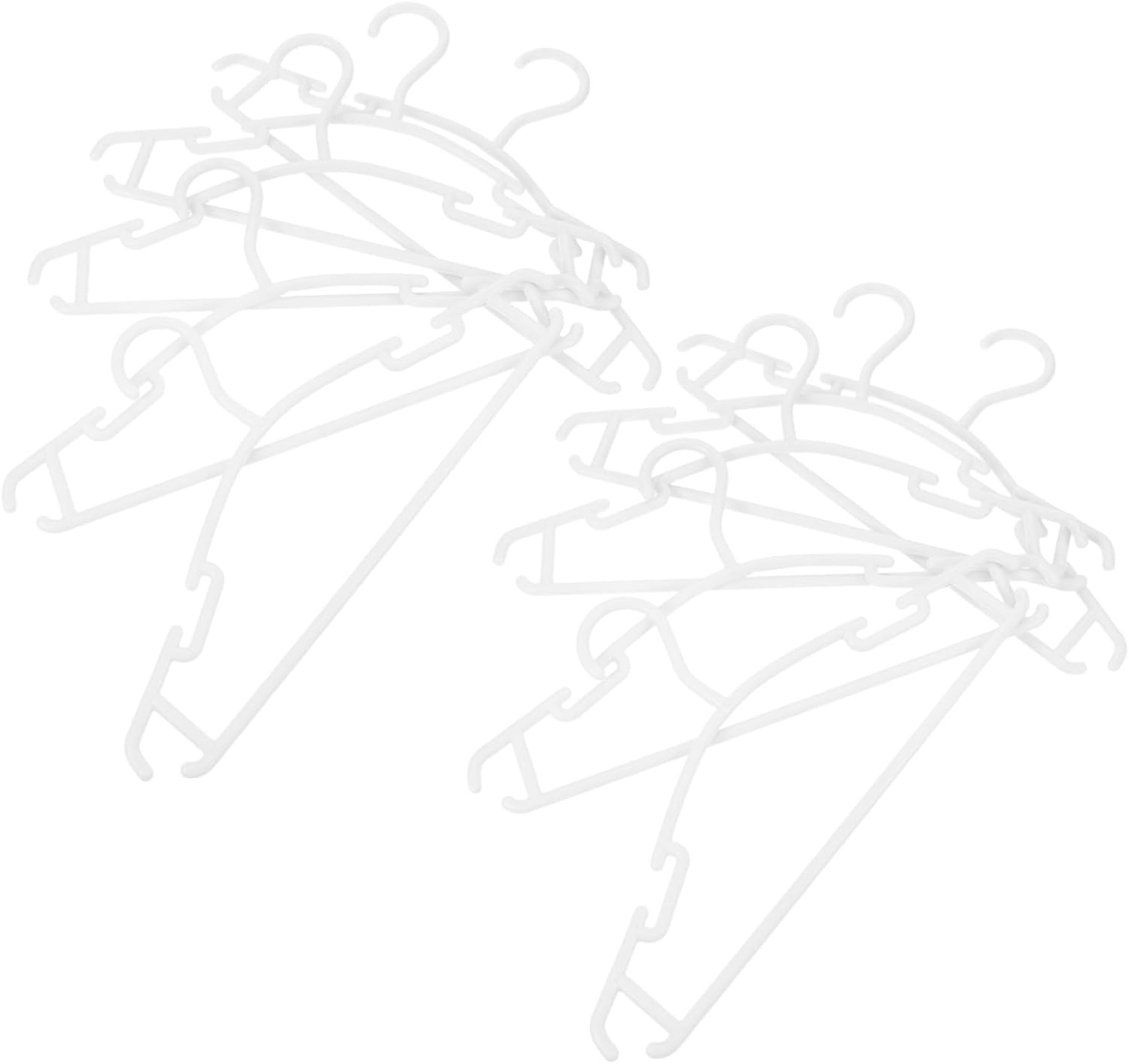 40pcs Non-Slip Clothes Hangers Thickened Plastic and Pet Hanger for Newborn Clothes Space-Saving Closet Organizer