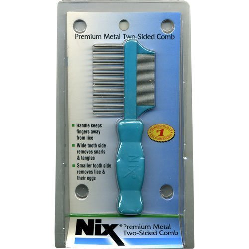 Nix Premium Metal Two Sided Lice & Nits Remover Comb 1 EA (PACK OF 3) by NIX