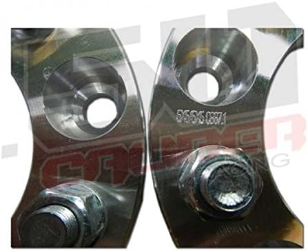 50 Caliber Racing 5x5 (5x127mm) Wheel Spacers – 2.0” Thick CNC Billet Aluminum – 1/2"-20 Studs – Lug Centric – Set of 2 – Fits Jeep JK, Chevy C10, GMC, Cadillac, Ford, Pontiac [5284A3]