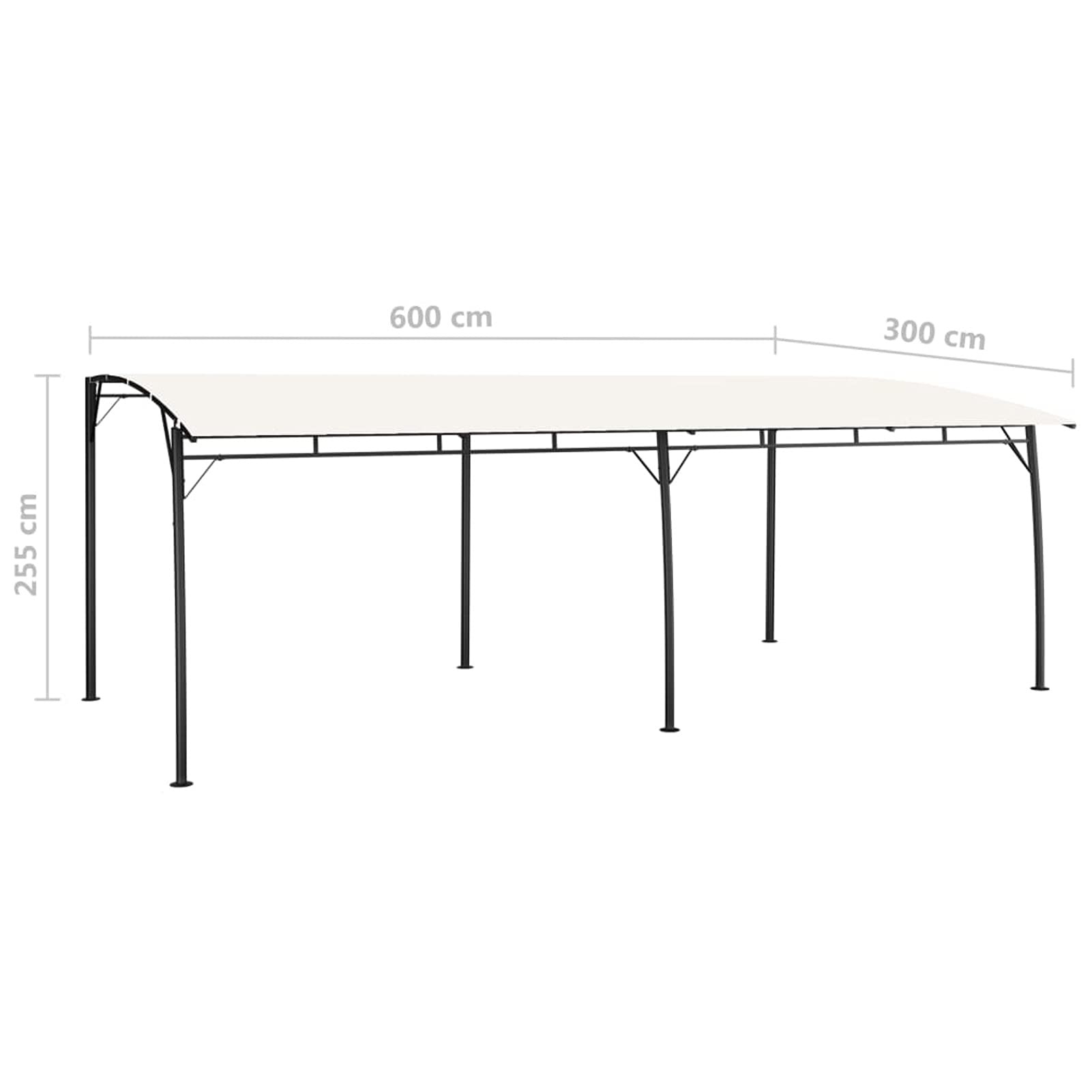 pergola markise 6x3m Mengtu Gartenmarkise Creme 6x3m, Stahl & Polyester, Sonnenschutz, Montage erforderlich Model47977 Garten Pouf Wandtattoos:100x65cm Rad, Moutainbike, E-Bike &