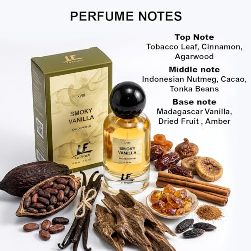 Image of La French Smoky Vanilla Perfume for Men & Women 50ml | Rich Agarwood, Vanilla & Amber Notes | Premium Long Lasting Fragrance Spray | Warm Woody Oriental Scent