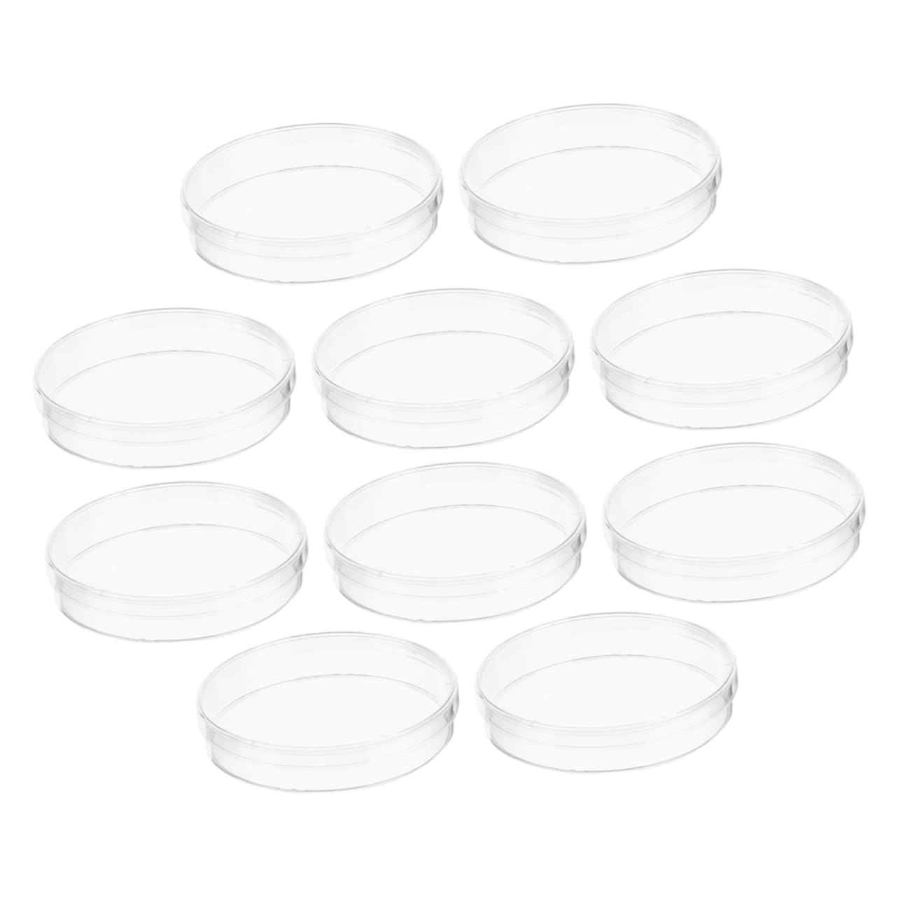 GLEAVI 50stücke Teiliges Transparente Petrischalen Laborbedarf Für Zellkultur Und Chemische Experimente Runde Kulturplatten Für Wissenschaftliche Analysen Und Schulungen