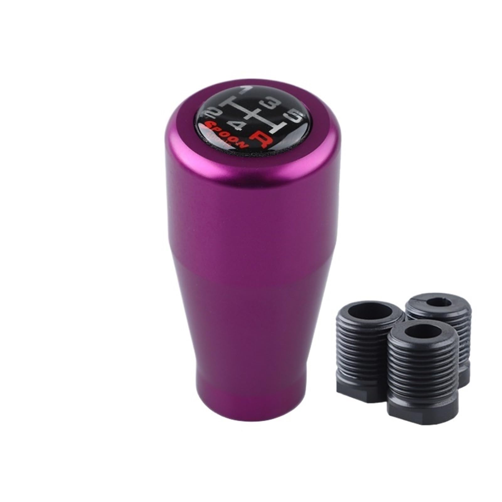 HTRdtD Car Handbrake Levers for 5 Speed Manual Gear Aluminum Shift Knob Shifter Lever Head Handbrake Lever(Purple)