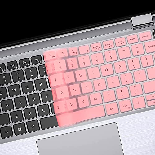 Image of Keyboard Cover Skin for Dell Latitude 3440 3450 5450 5440 5430 5431 5420 14 inch, Latitude 14 inch 7450 7440 7430 7420 7410 9420 9430, Latitude 16 inch 7650 7640, Latitude 9520 9510 7520 15.6 inch 2024-2022-Pink