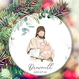 Jocidea Jesus Christ Holding Baby Ornament - Jesus Holding Baby Keepsake - Newborn Loss Gift - Baby Loss Memorial Gift - Stillborn Sympathy Gift - Miscarriage Support Gift