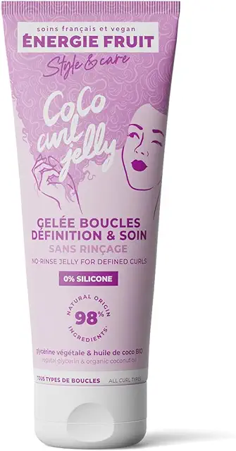 Gelée Coiffante Coco Curl - Définition Boucles Sans Rinçage - Cheveux Ondulés & Bouclés