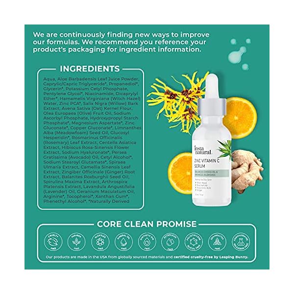 Mattifying-Facial-Serum-for-Oily-Skin-Pore-Minimizing-Oil-Control-Skin-Treatment-Vitamin-C-Serum-with-Zinc-Niacinamide-and-Hyaluronic-Acid-Blemish-Remover-Breakout-Reducing-Skin-Care-1-fl-oz Mattifying Facial Serum for Oily Skin - Pore Minimizing Oil Control Skin Treatment Vitamin C Serum with Zinc, Niacinamide and Hyaluronic Acid Blemish Remover & Breakout Reducing Skin Care 1 fl oz