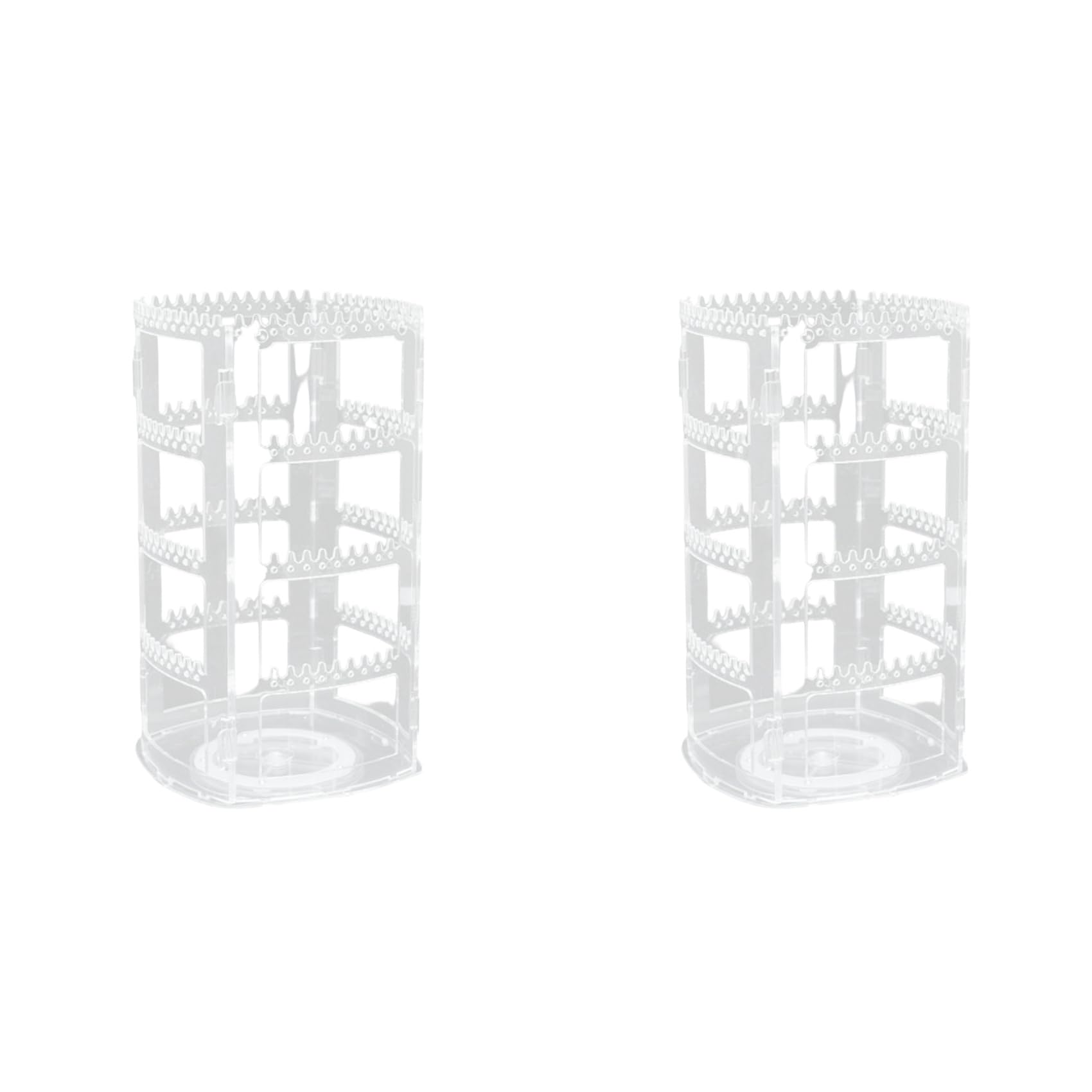 Hndhbfgrt 2pc, Rotating Jewelry Display Rack, Ear Clips, Earrings, Earrings and Necklace Rack.