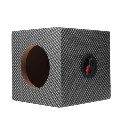 Cabilock Caisson de Basses Scellé pour Voiture 4 Pouces en Bois Massif Enceinte Automobile pour Système Audio de Voiture Caisson de Haut-Parleur Compact pour Installation Véhicule
