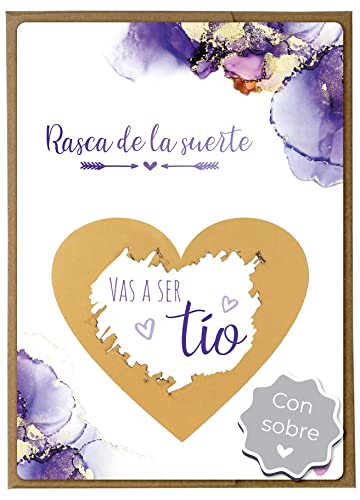 Image of Joli Coon Scratch off card Vas a ser tio - with envelope - Anunciar embarazo tio