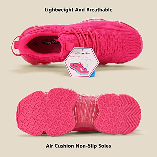 Image of LUCKY STEP Women Air Cushion Fashion Sneakers Breathable Casual Comfortable Lightweight Walking Shoes