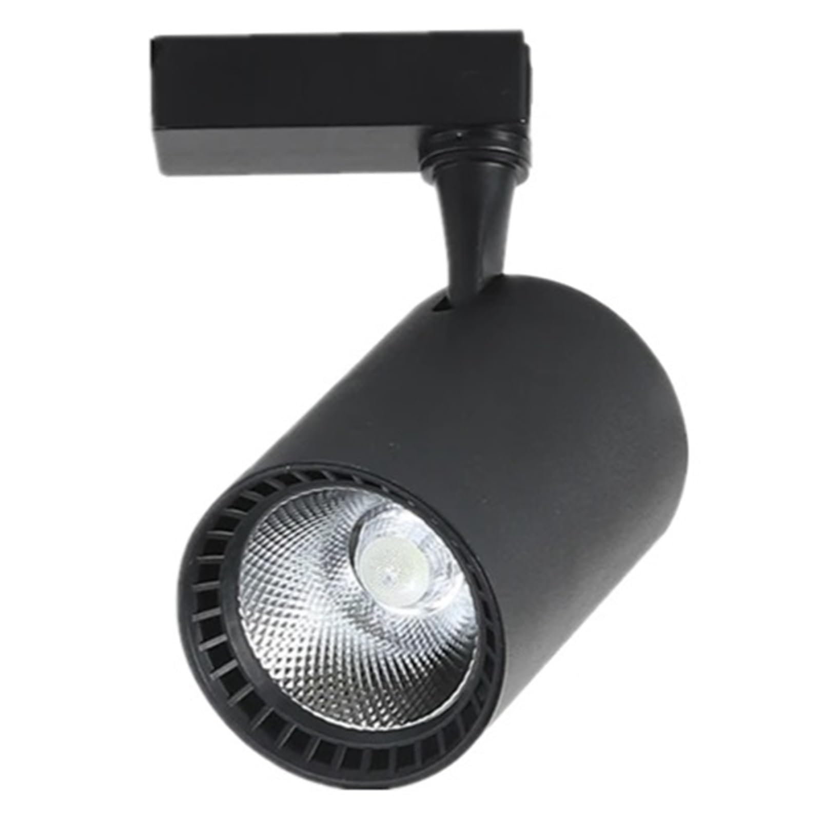 Oświetlenie Sufitowe LED RGB 12 W/15 W/20 W Kolorowe COB Faza Ścienna Reflektor Szynowy Etap KTV Sklep Z Tkaninami System Oświetlenia Toru Niskie ZużYcie Energii(Cold white,Black 20W)