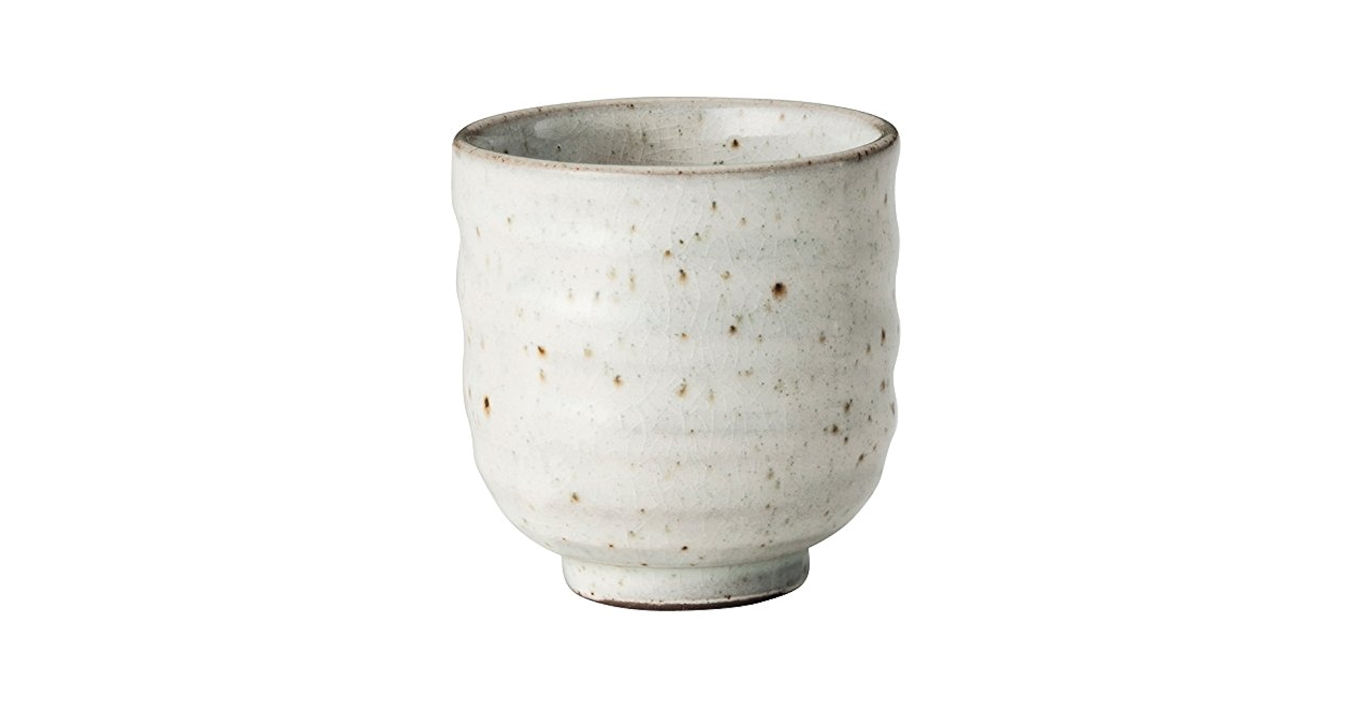 陶器　湯飲み 茶漉し付湯呑み「色いろいろ」 粘土をパッチワークのように