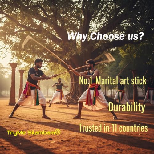 Image of Silambam | Kalaripayattu | Martial Arts Bo Staff Stick | Rattan Cane Stick Flexibile Clear Varnished 5 feet Red