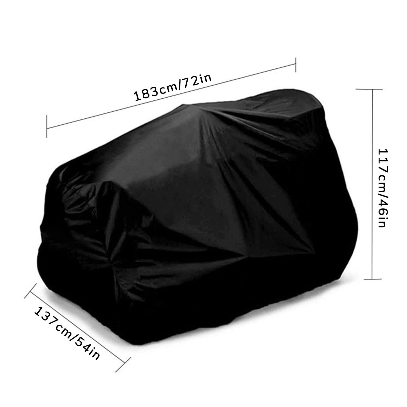 Cubierta de cortacésped, cubierta para cortacésped, cubierta para tractor de césped impermeable | Protectores resistentes a los rayos UV con bolsa de almacenamiento para exteriores, jardín