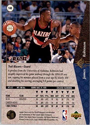 Amazon.com: 1994-95 SP #140 James Robinson NBA Basketball Trading