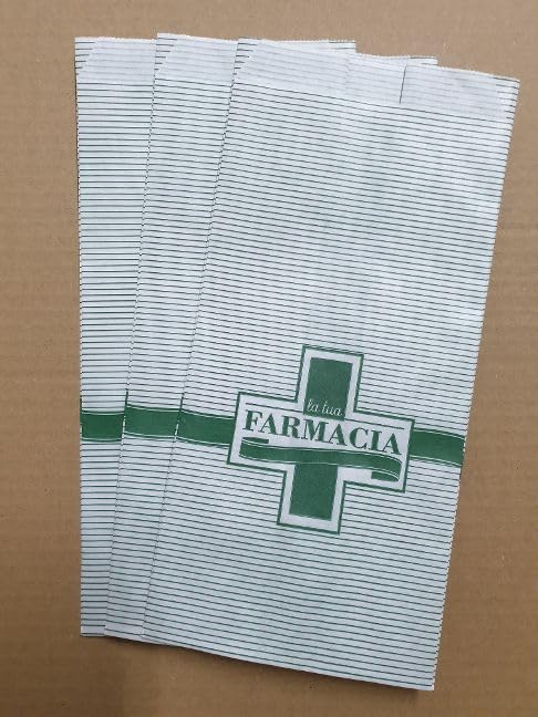 farmacia sacchetti buste in carta formato 10x20 5000 pezzi Kg. 20