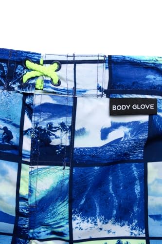 Body Glove Toddler Baby Boys' Rash Guard Set - 4 Piece UPF 50+ Short Sleeve Swim Shirt and Bathing Suit Swimsuit Set for Boys4