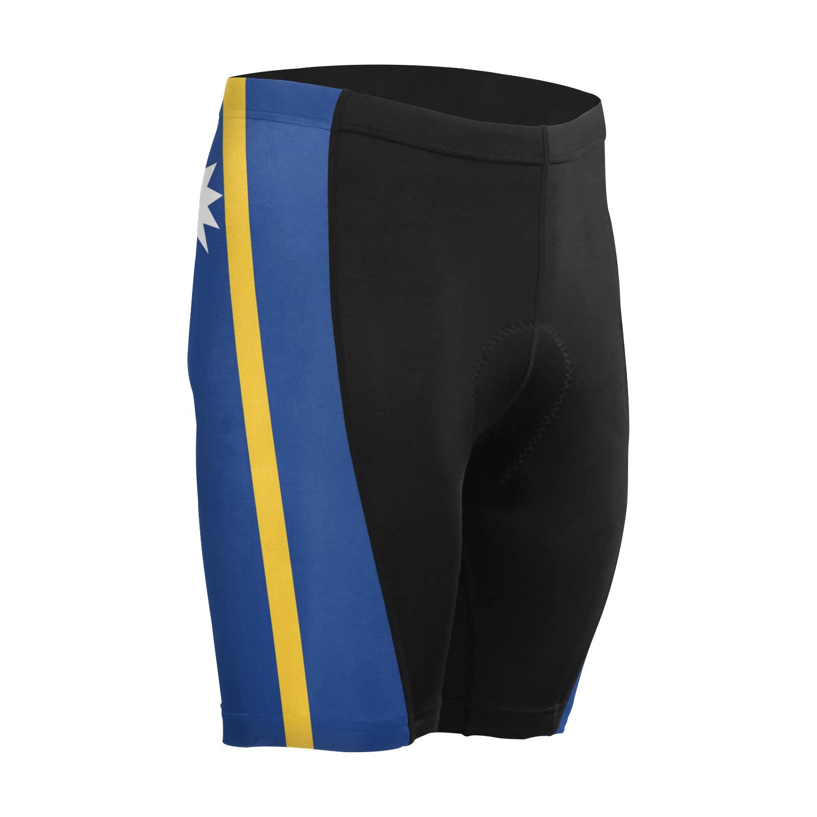 Nauru Flag Men's Bike Shorts Padded Cycling Bicycle Biking Shorts Tight Multicolor