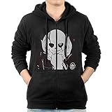 Akagopstore Casual Mens Undertale Cool Sans Video Game Full-Zip Sweatshirt Hoodie Jacket X-Large Black