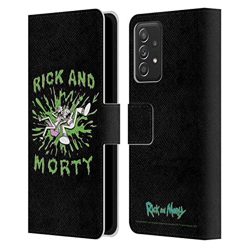 Protection Galaxy A52s 5G Rick and Morty etui portefeuille cuir