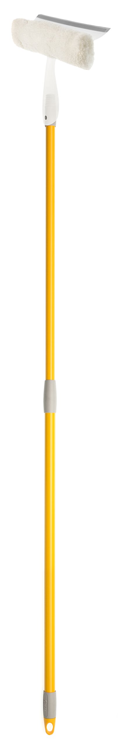 ApexWindow Cleaner Wiper 25 Cm With Telescopic Handle, Silver, 20656, 25 X 93 X 7