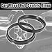 X AUTOHAUX 4pcs Plastic 66.1mm to 74.1mm Car Hub Centric Rings Wheel Bore Center Spacer