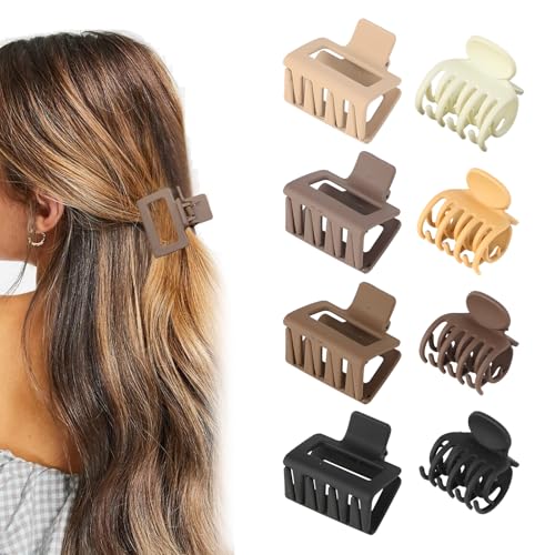 8 Stück Haarspangen Damen – Haarklammern aus Kunststoff, rutschfestes Design, stabiler Halt für dickes und feines Haar, ideal für Alltags- und Partyfrisuren.(Quadrat/Doppelklaue) 8 Stück Haarspangen Damen – Haarklammern aus Kunststoff, rutschfestes Design, stabiler Halt für dickes und feines Haar, ideal für Alltags- und Partyfrisuren.(Quadrat/Doppelklaue)