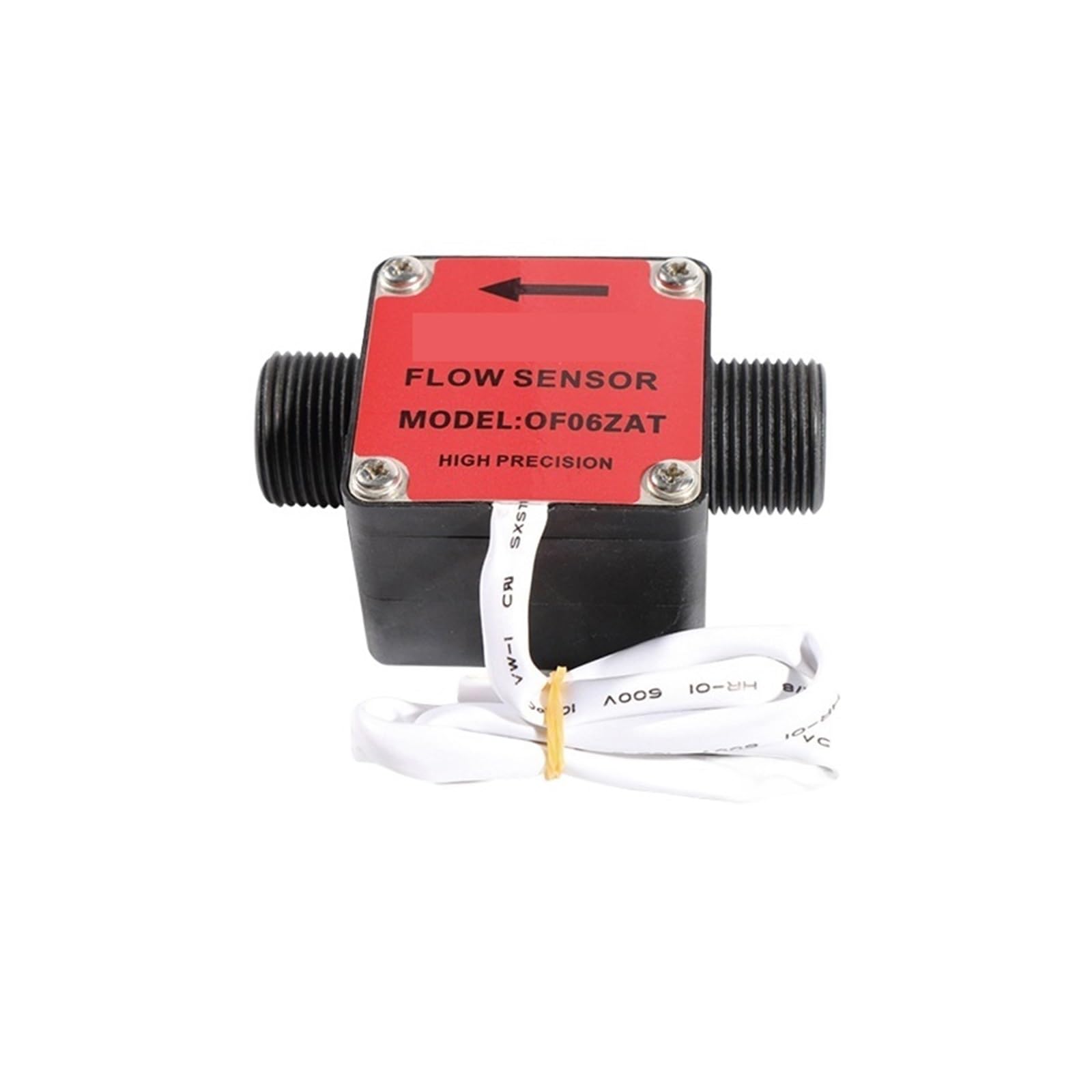 MKHJKIOII 1/2" 3/4" Gear Flowmeter Hall Flow Sensor, Milk Chemical Oil Meter, Switch For Viscous Liquid DC5~18V(DN15,Square cover)