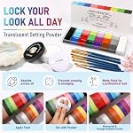 UCANBE Montmartre 20 Colors Face Body Paint Kit - Oil Based Face Painting Palette with Setting Powder & 10 Brushes, Smudge-Proof SFX Makeup Kit for Halloween Costume Cosplay Party Festival Stage Art