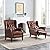 Christopher Knight Home Elaine Contemporary Tufted Recliners (Set of 2), Cognac Brown + Dark Brown from Christopher Knight Home