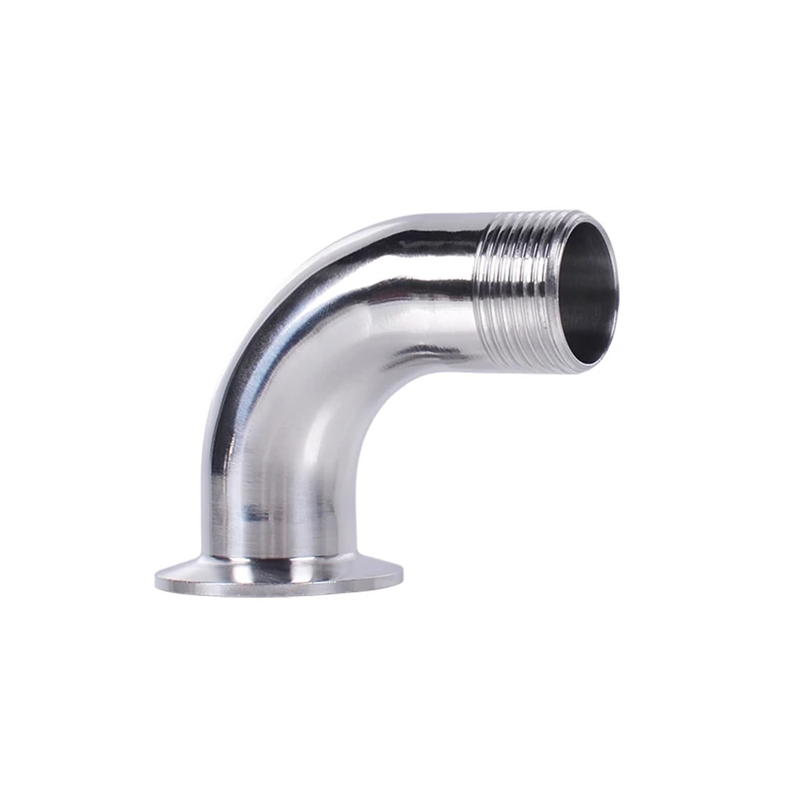 Jrbjwyvv Men's One Color 1/2''- 2'' (Dn15/Dn20/Dn25/Dn32/Dn40dn50) Bsp Threaded Pipe Fitting 45/90 Degree Elbow 1.5'' Tri Clamp 50.5Mm Ferrule(Black,Dn50od77.5mm)