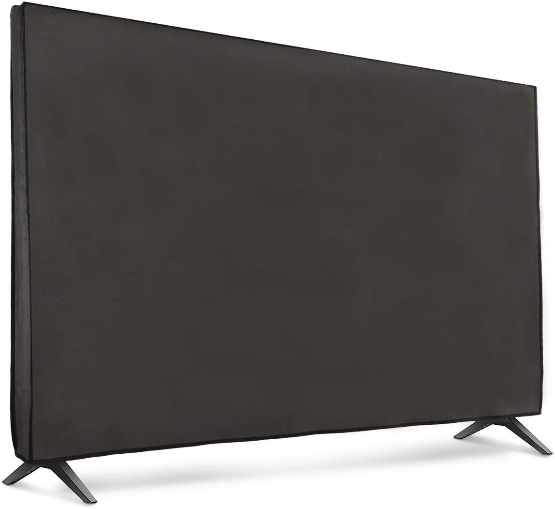 kwmobile 75" TV Cover - Dark Grey, Non-woven Fabric, Indoor Use Only