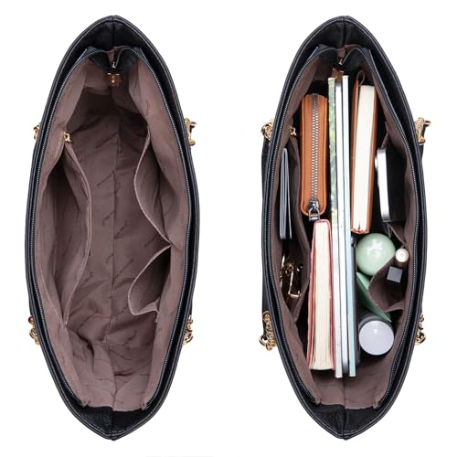Image of Handbags for Women Chain Shoulder Vegan Leather Tote Bag Top Handle Handbag