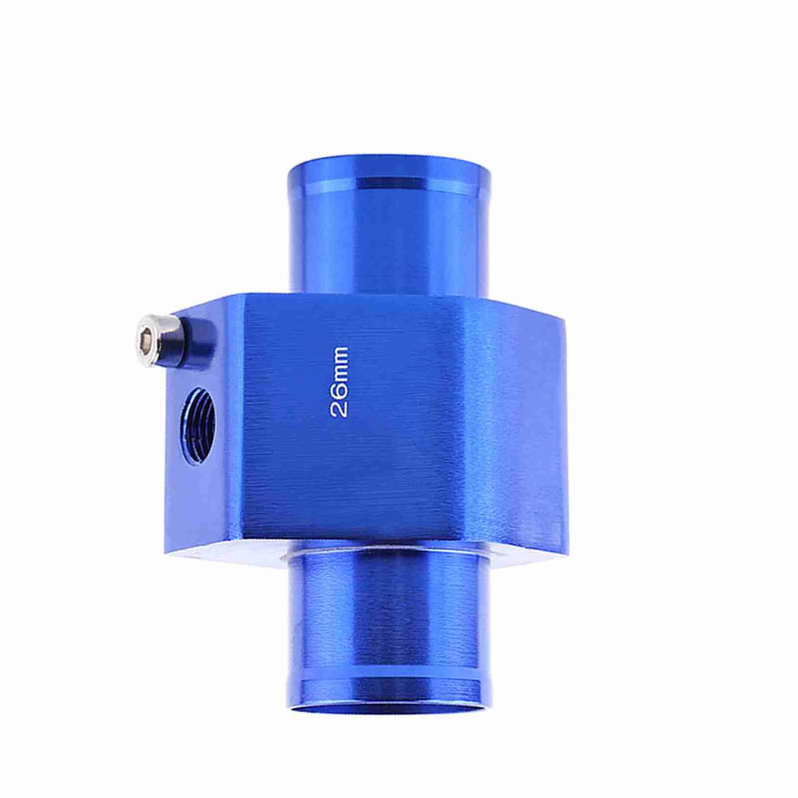 Adaptateur Universel De Capteur De TempéRature D'Eau De Voiture En Aluminium Adaptateur De Capteur De TempéRature De Tuyau De Tuyau D'Eau Mixte En Aluminium Bleu
