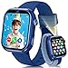 BANLVS Smartwatch Kinder mit SIM Karte, Kinder-Smartwatch mit IP68 Wasserdicht, Schulmodus, 1,83" Bildschirm, Schrittzähler Kinderuhr Mädchen Jungen, Blau