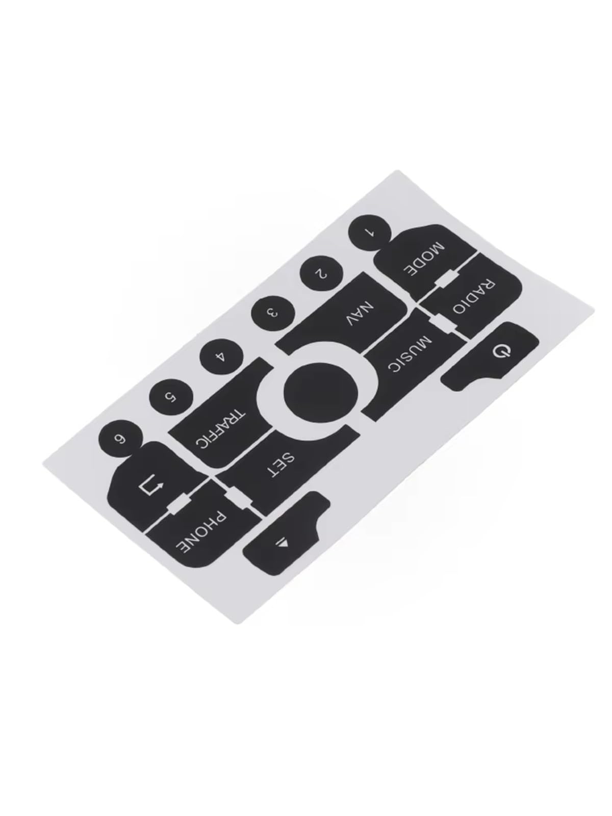 Repair Patch Compatible with Citroen C3 C5 Car Button Repair Stickers Set of Stickers to Repair The Buttons On Your Nav Radio Audio Button Decals Stickers