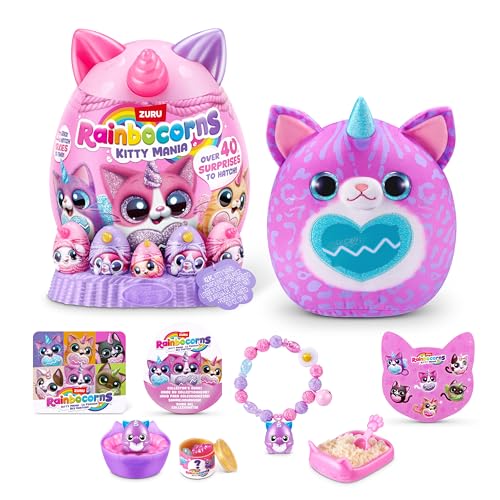 Rainbocorns Kitty Mania de ZURU, Peluche para niñas (FURRINA)