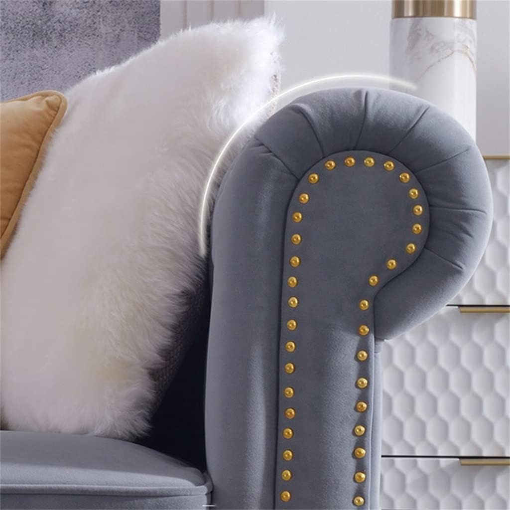 Pull Button Fabric Sofa Designer Rivet Living Room Corner Combination Furniture