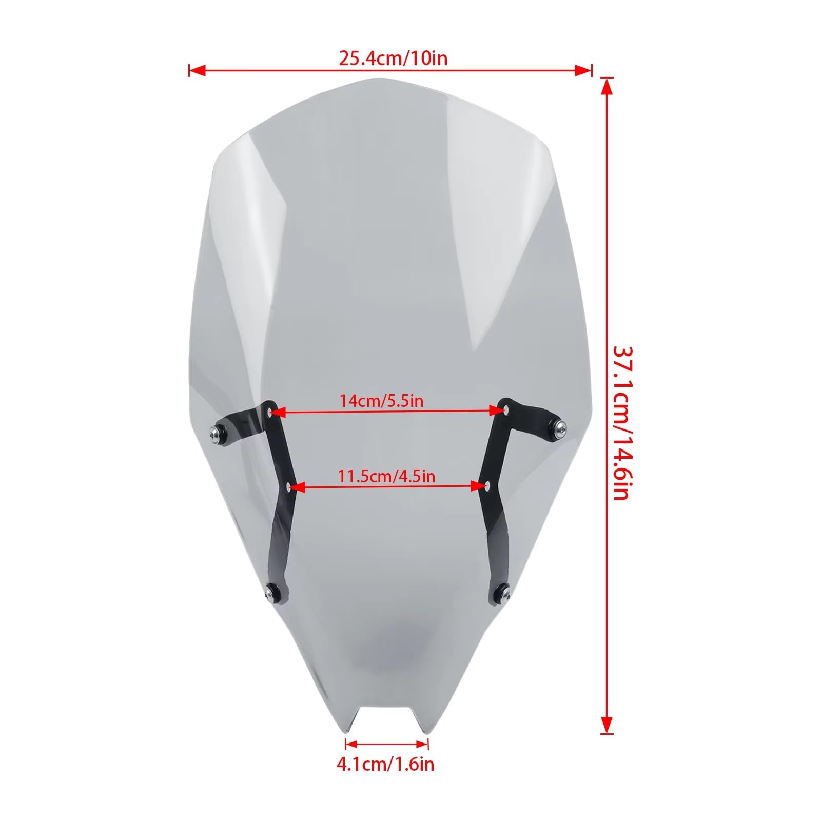 Cupolino Touring Per Kawasaki Per Z500 Per SE Per ABS 2024 2025 Moto Grande Parabrezza Alto Deflettore Antivento Protettore Parabrezza Deflettore Moto(Light Smoke)